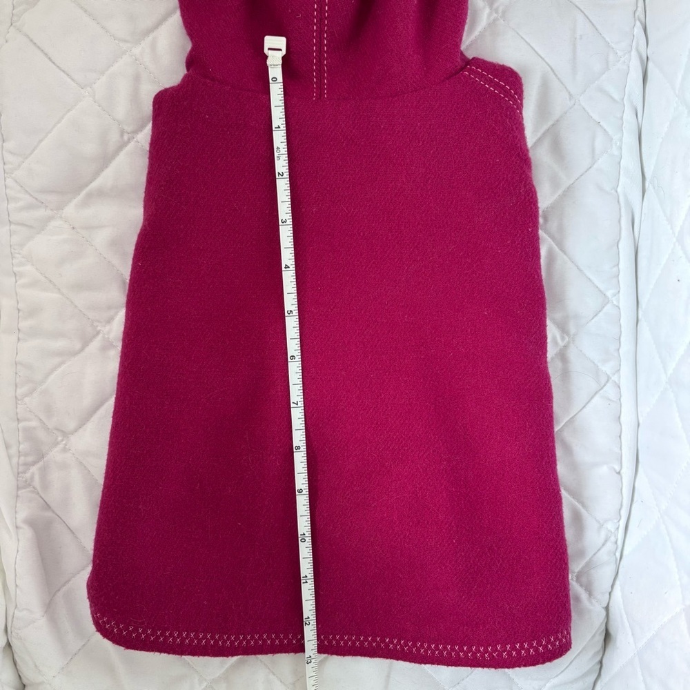 ⭒ 2T-3T Unique Fushcia Poncho Waterproof Cape Sleevless Butterfly Embroidery ⭒ - Picture 7 of 7